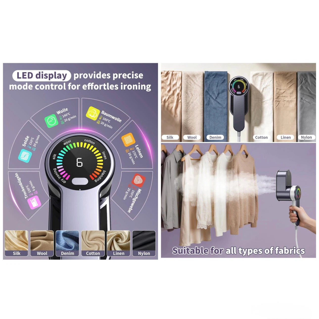 Brand new Travel Steamer,2-in-1 Portable Ironing - photo 3