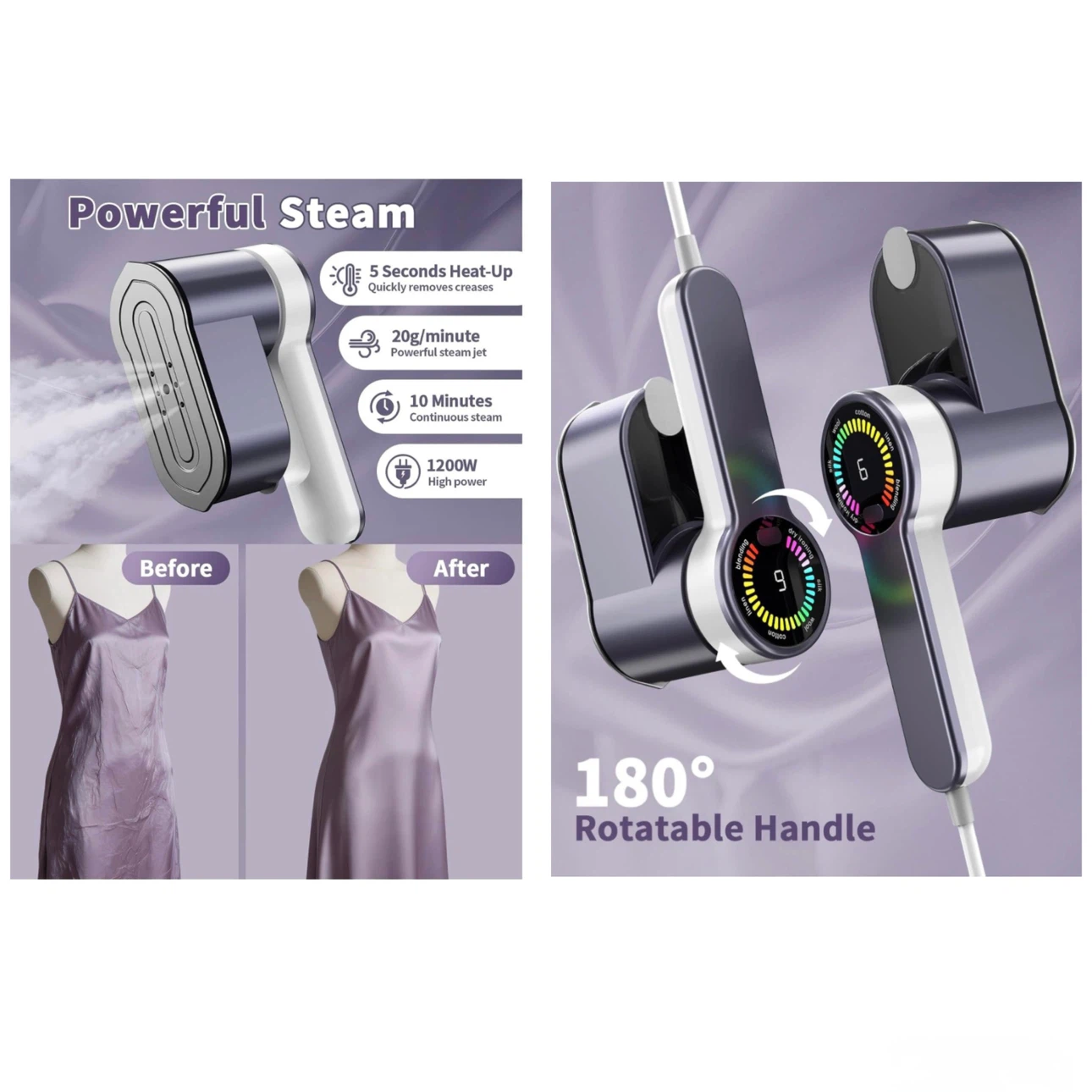 Brand new Travel Steamer,2-in-1 Portable Ironing - photo 4
