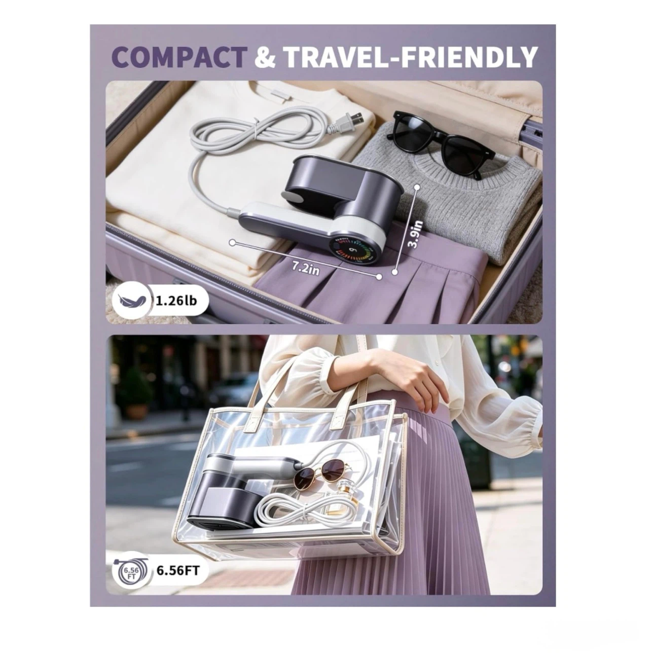 Brand new Travel Steamer,2-in-1 Portable Ironing - photo 5