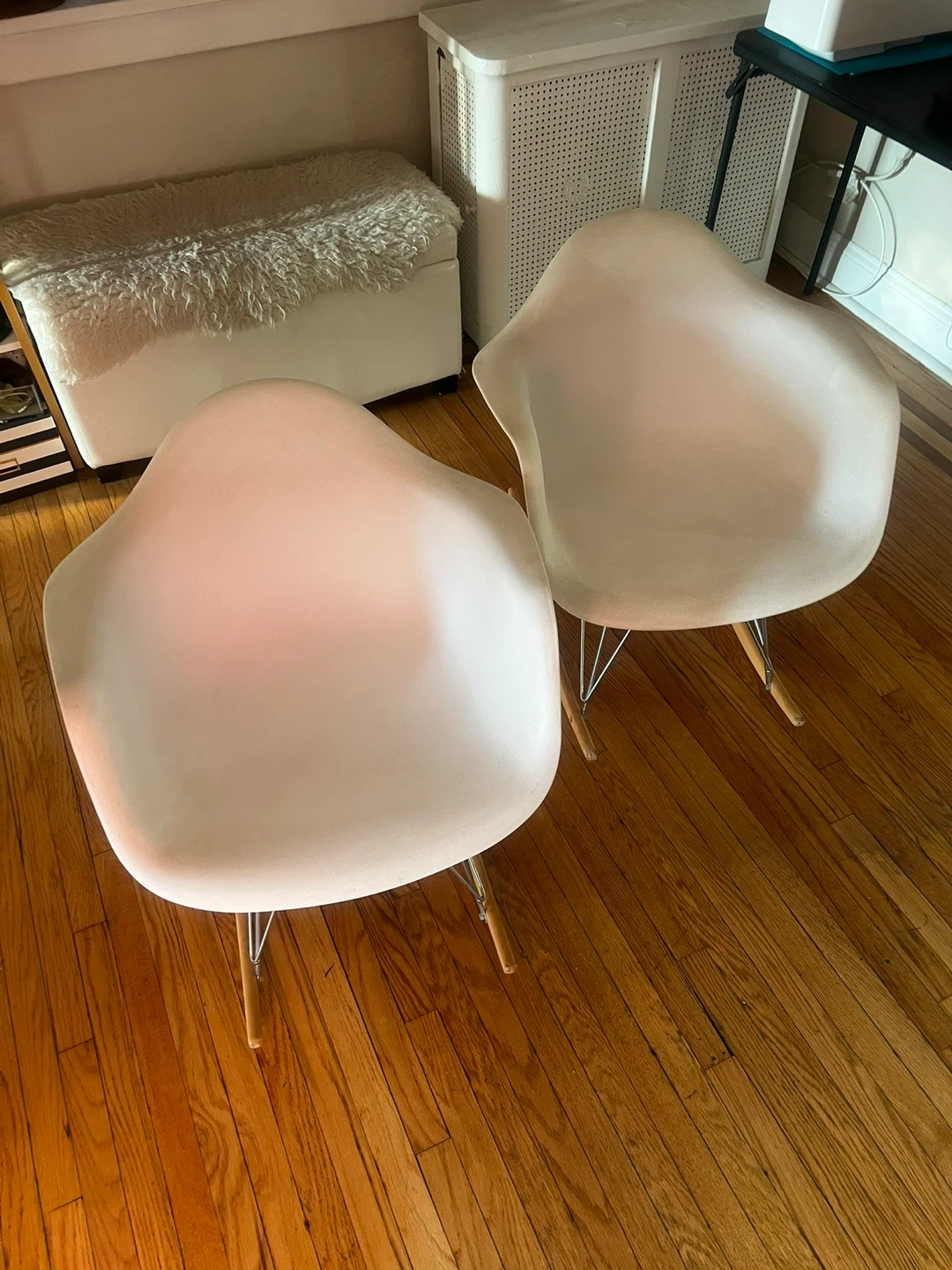 Eames Molded Plastic Armchair, Rocker Base
