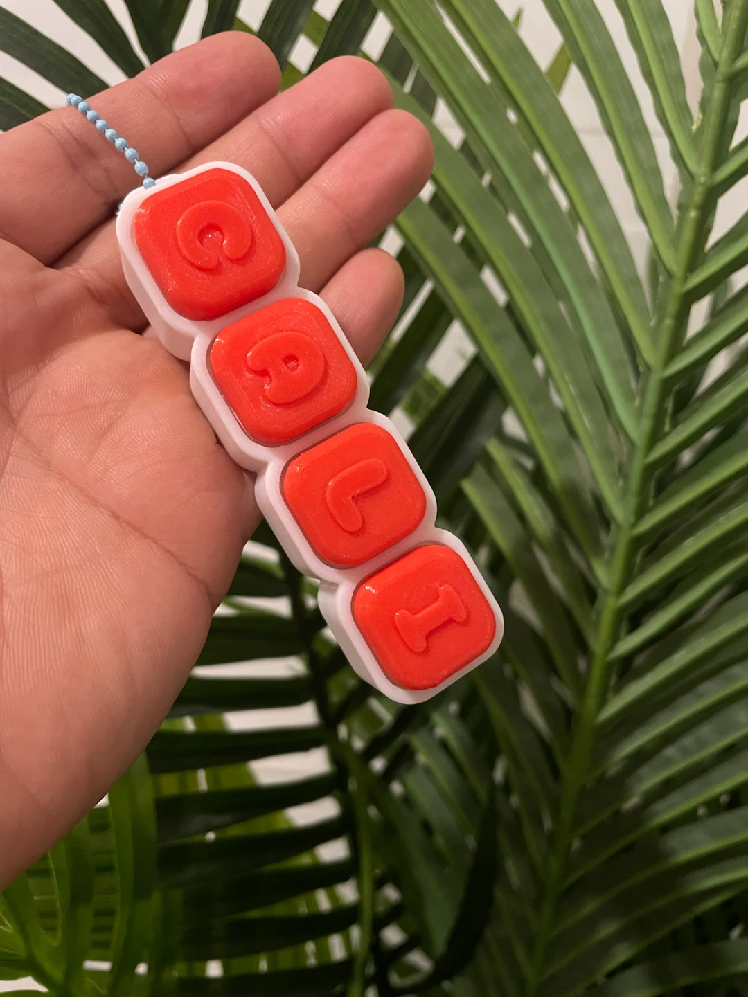 Custom 3D Printed Name Clicker/Keychain