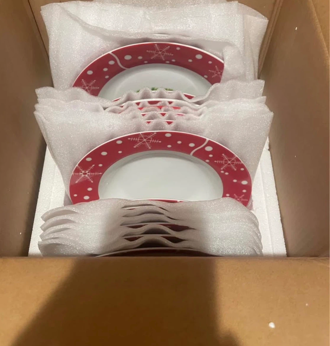 Christmas Santa Ceramic Plates Set
