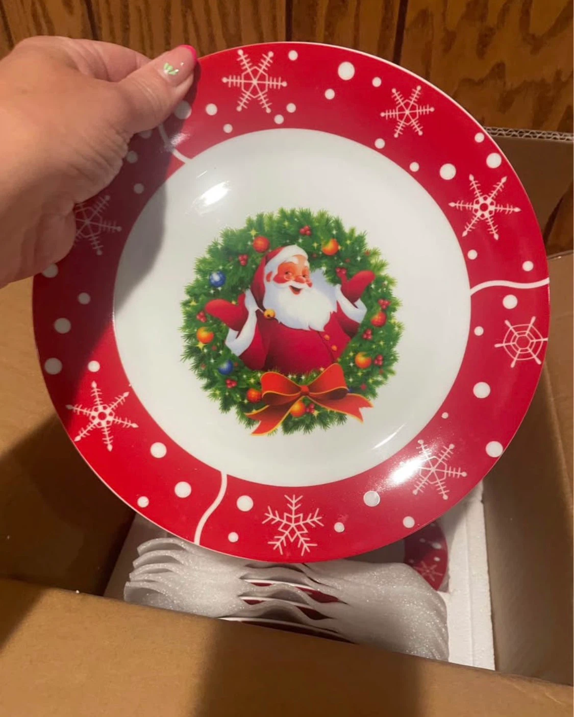 Christmas Santa Ceramic Plates Set - photo 2