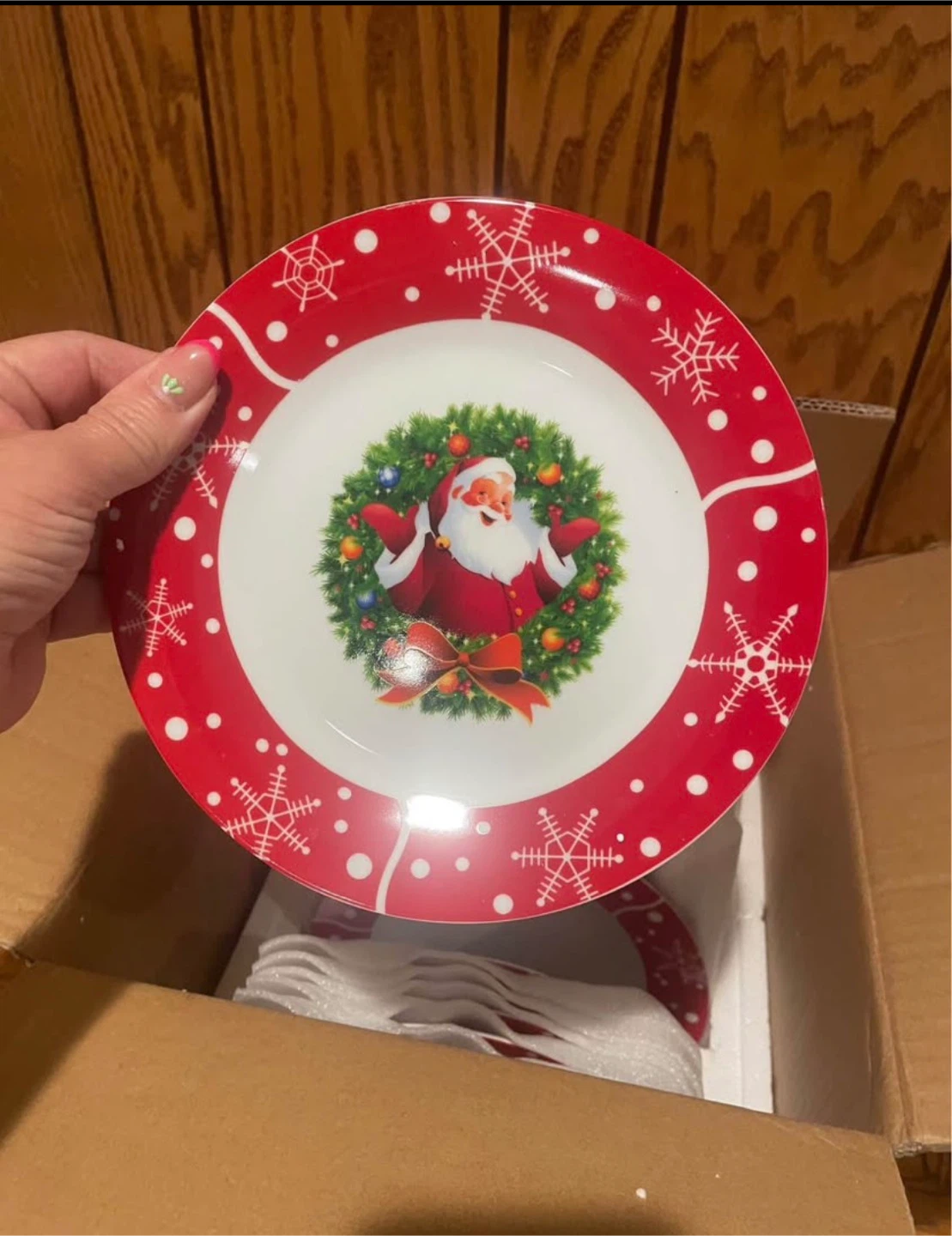 Christmas Santa Ceramic Plates Set - photo 4