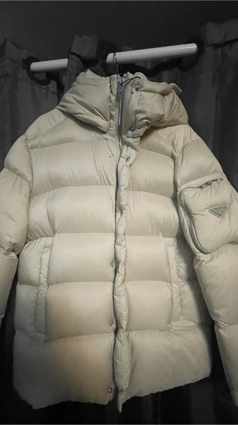 Prada Beige Puffer Jacket