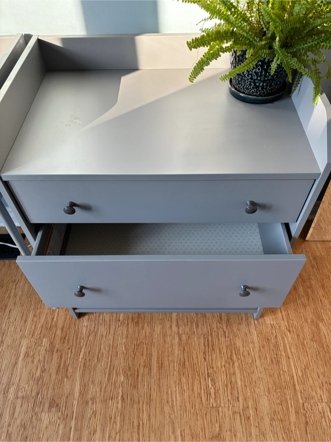 Grey Three-Drawer Hauga ikea drawer set - photo 2