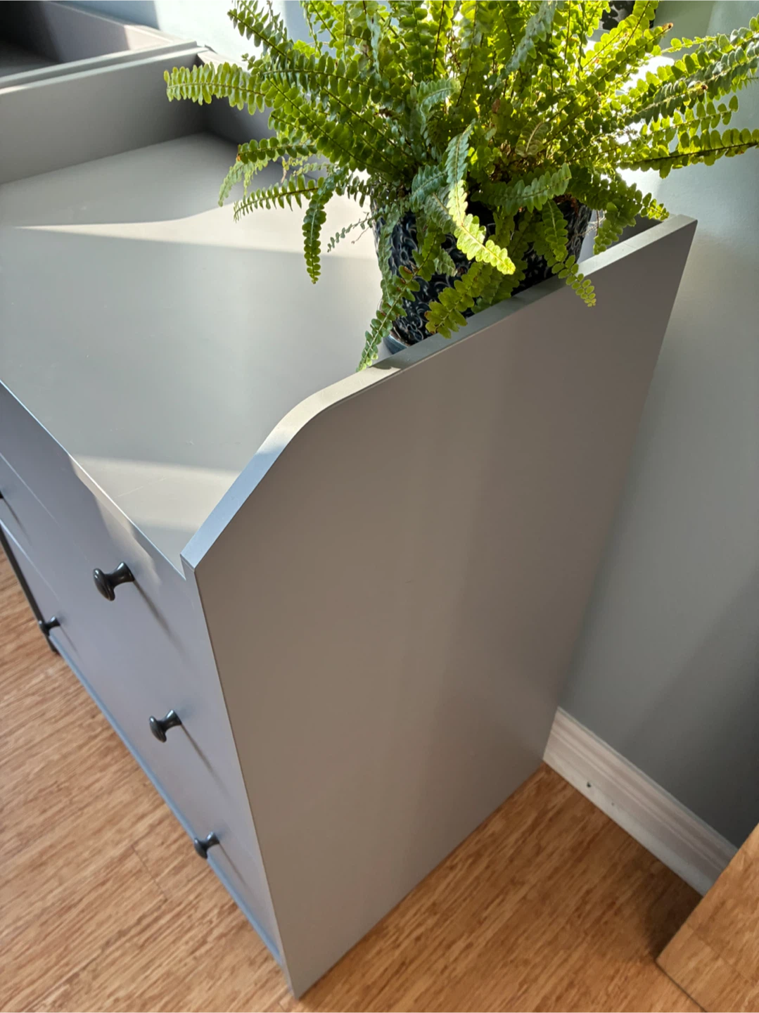 Grey Three-Drawer Hauga ikea drawer set - photo 5