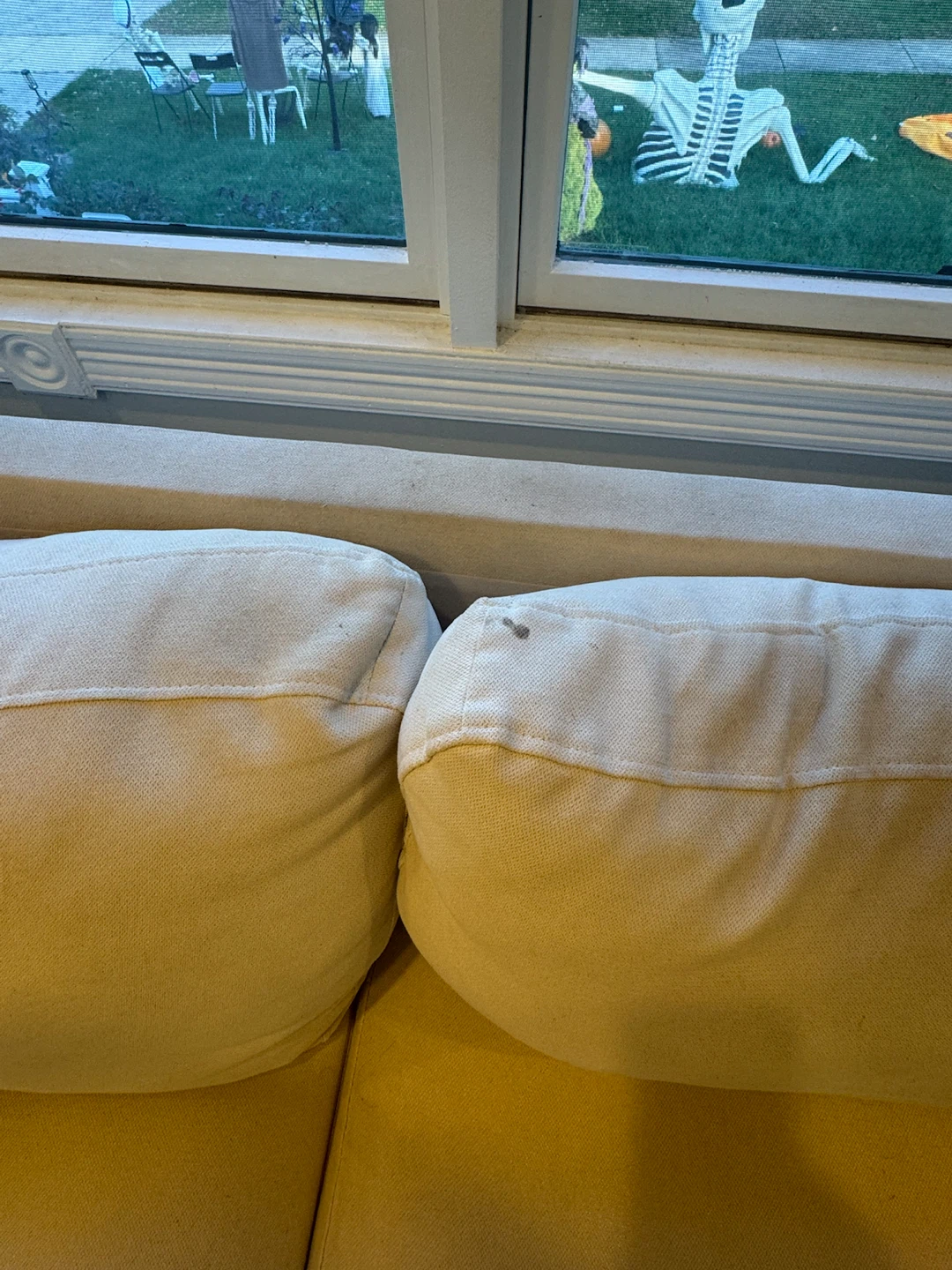 Cream Sectional Sofa with Chaise 137” - photo 2