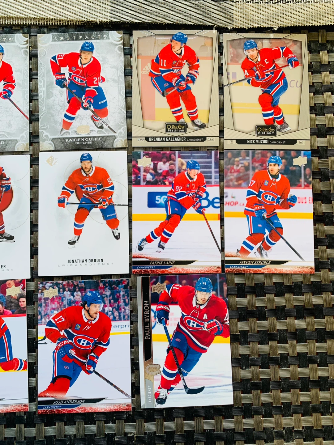 17 MTL Canadiens Mix Brand Trading Hockey Cards - photo 3