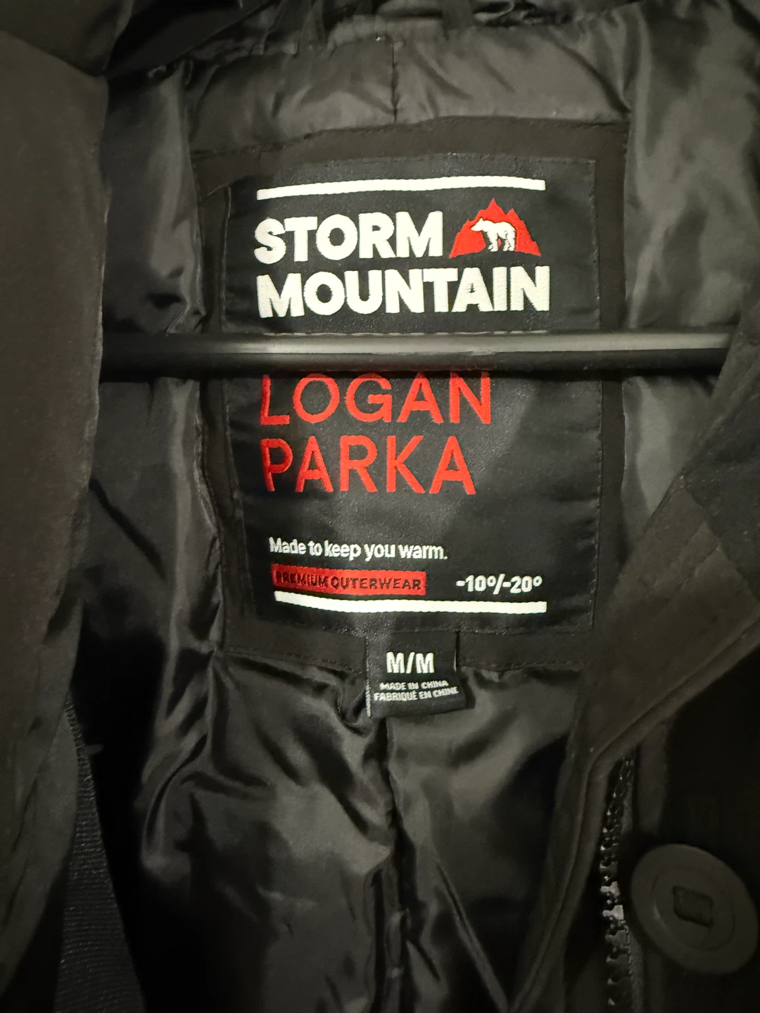 Storm Mountain Logan Parka Black Medium - New - photo 2