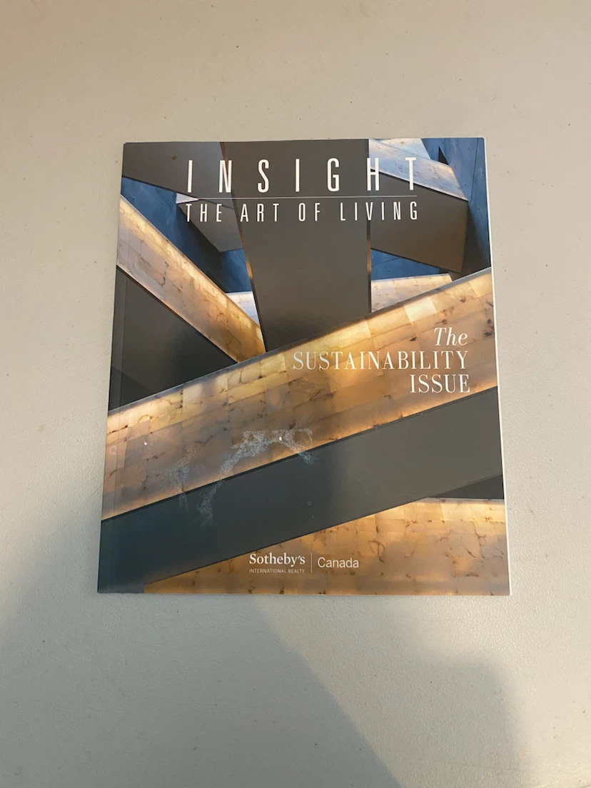 Insight The Art Of Living Magazine - The Sustainability Issue