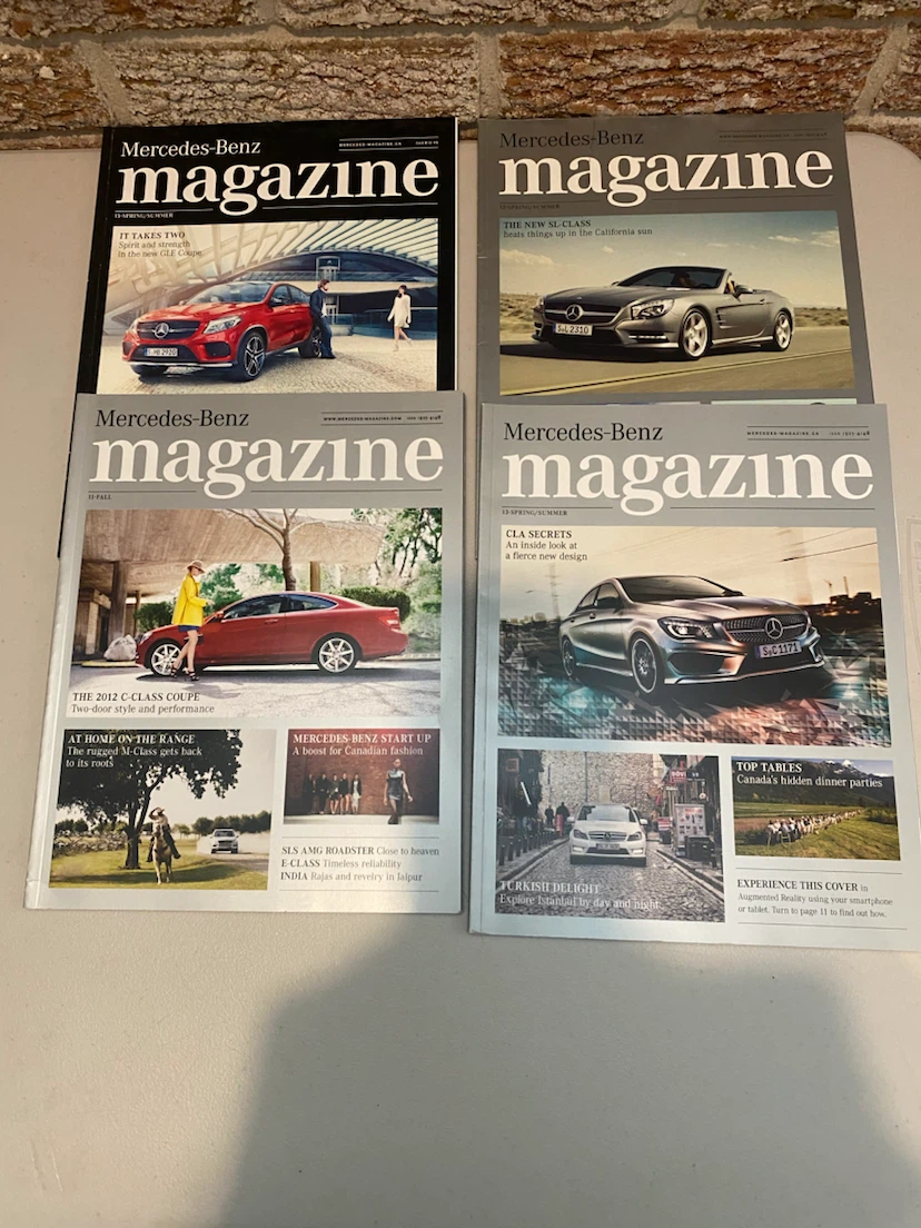 Set of 4 Mercedes-Benz Magazines