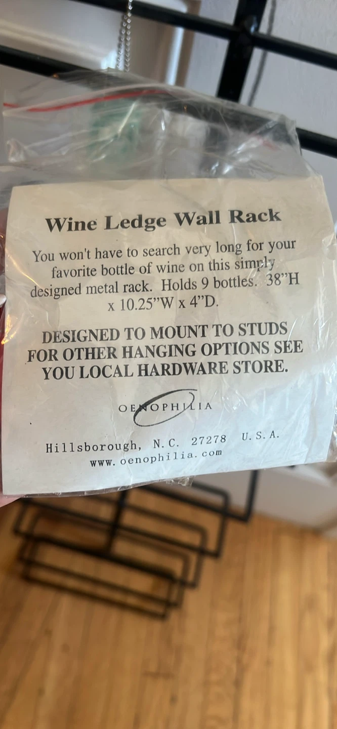 Oenophilia Wine Ledge Wall Rack - photo 3