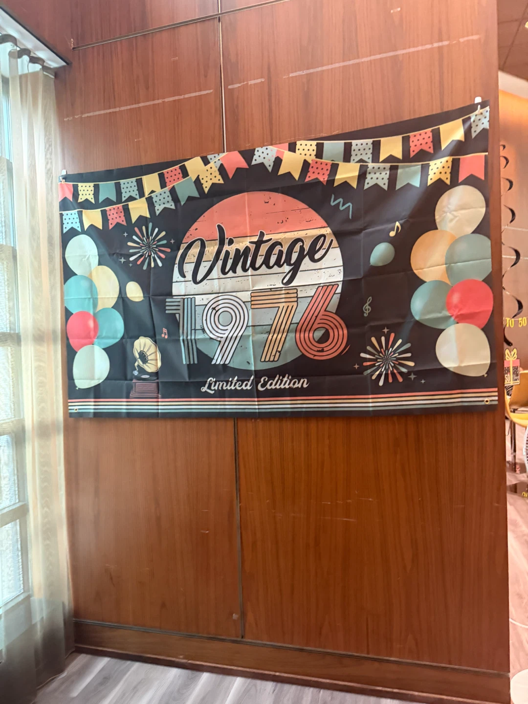 Vintage 1976 50th Birthday Party Banners