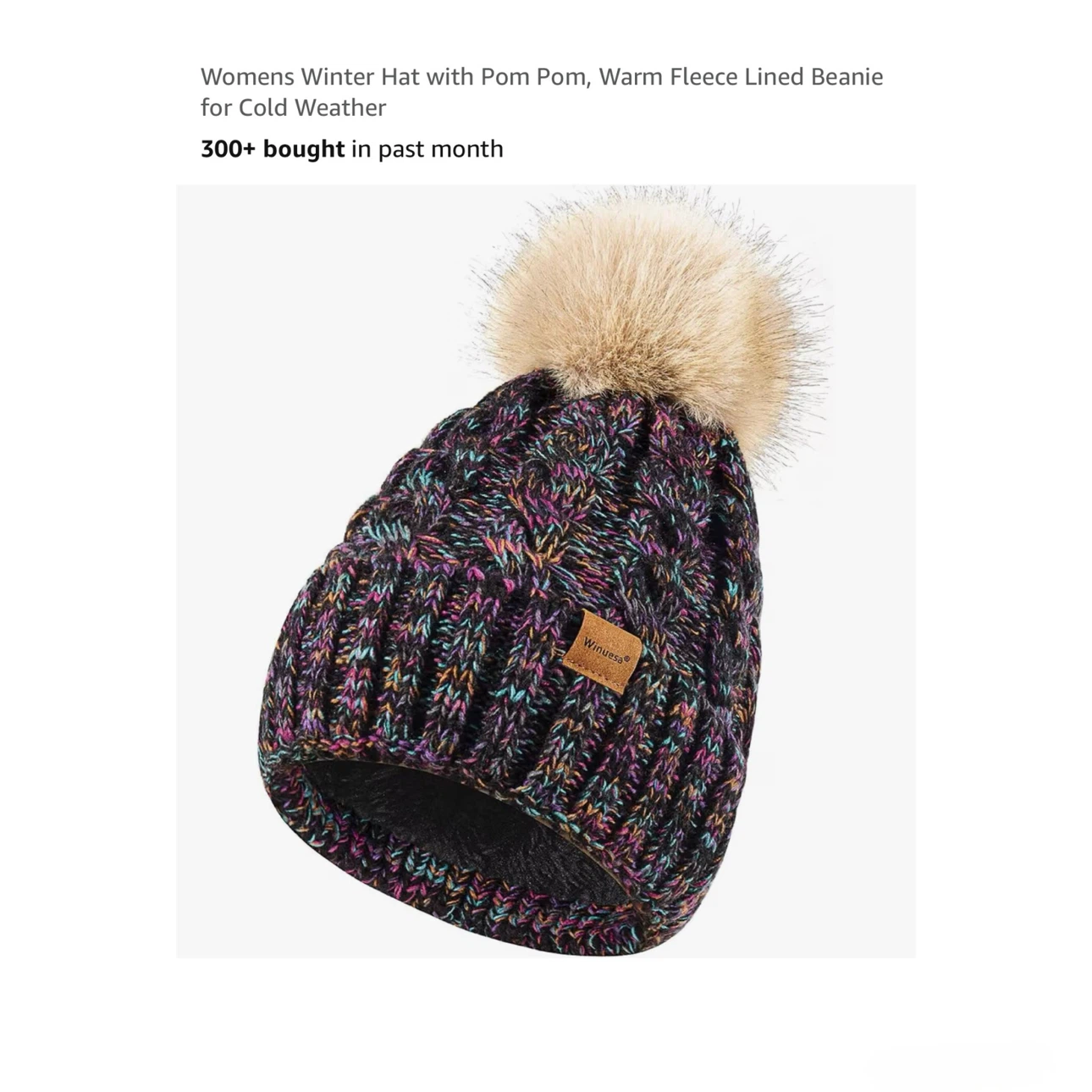 Brand new Womens Winter Hat with Pom Pom