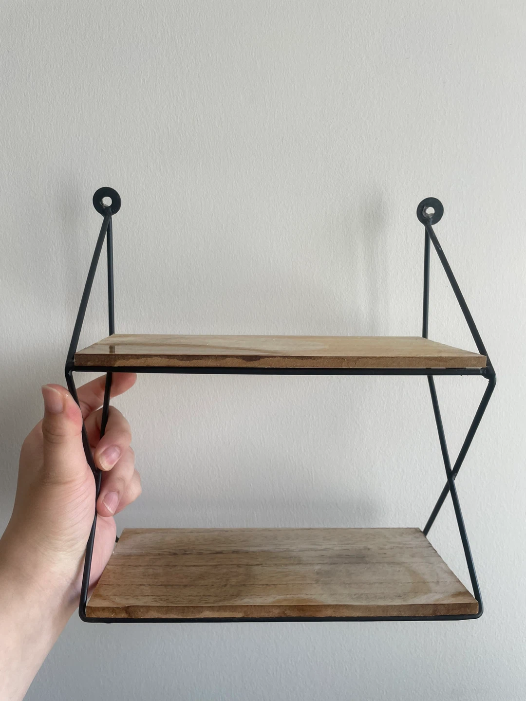 Wall Mounted Wooden Shelving Unit