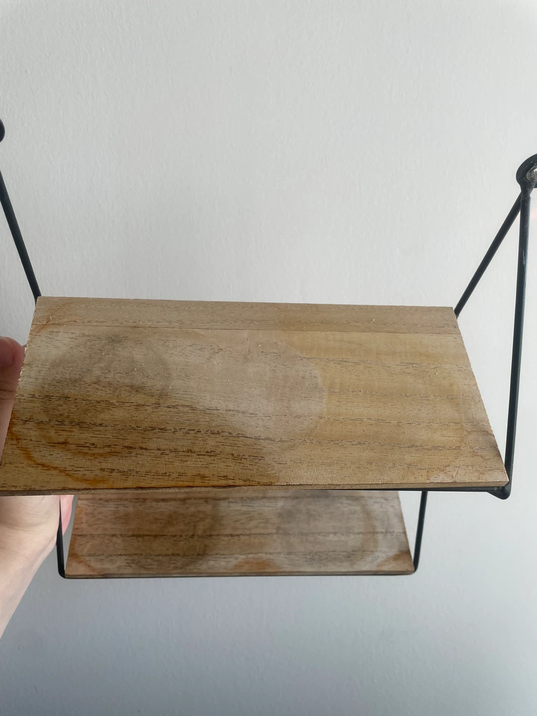 Wall Mounted Wooden Shelving Unit - photo 2