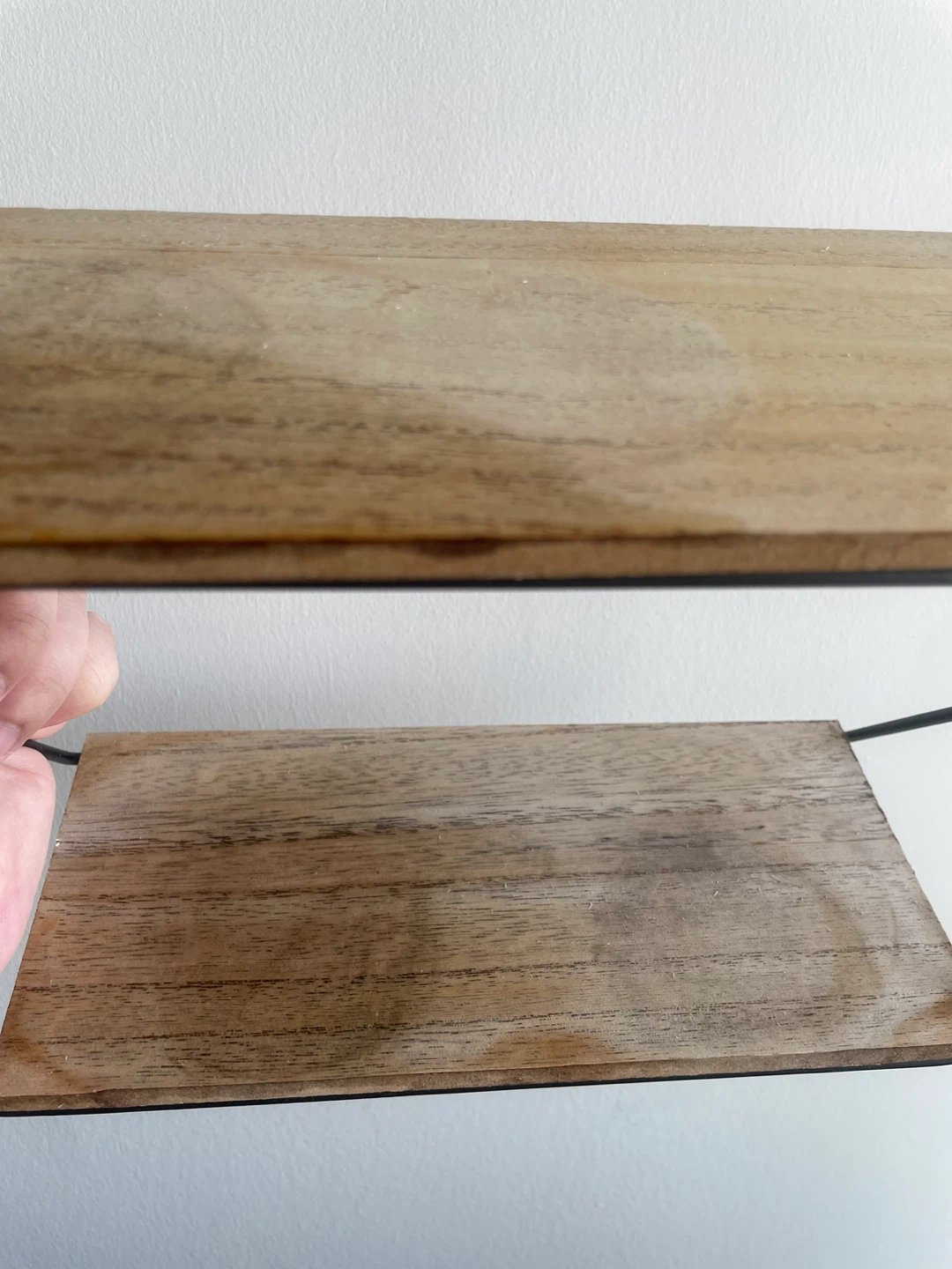 Wall Mounted Wooden Shelving Unit - photo 3
