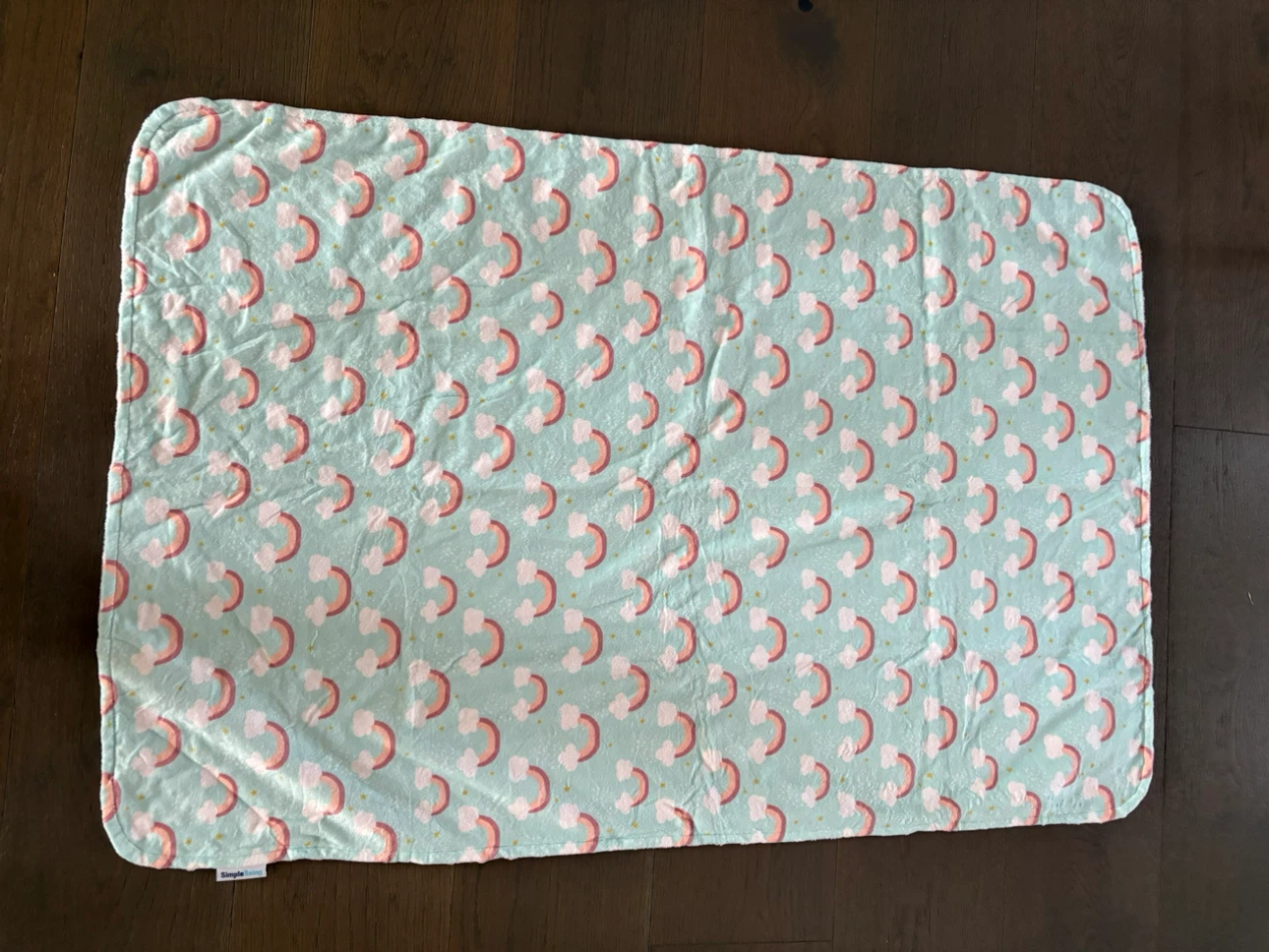 Simple being baby rainbow reversible blanket NWT - photo 2