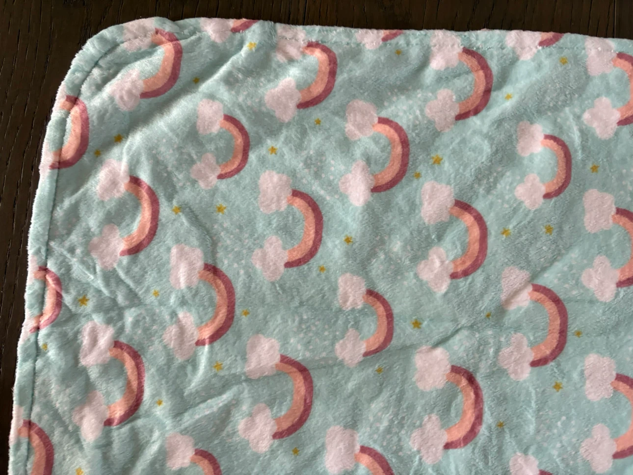 Simple being baby rainbow reversible blanket NWT - photo 4