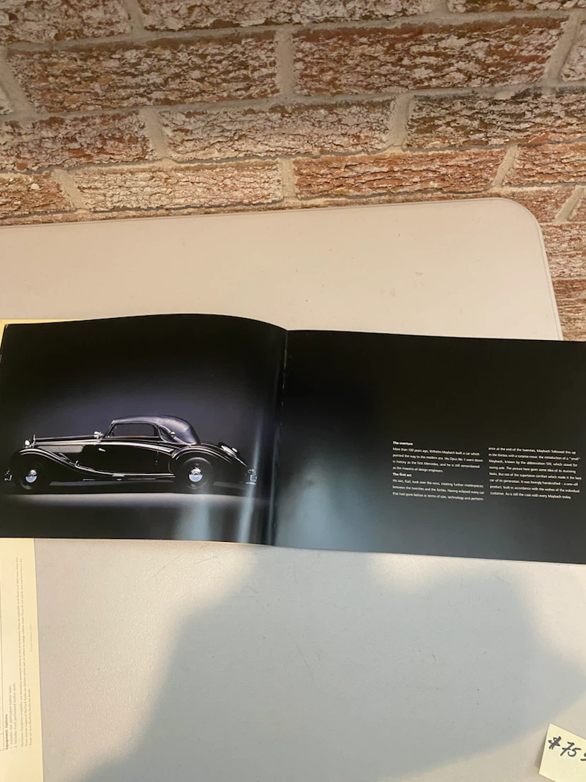 Maybach 2004 Model Year Product Brochure - photo 5
