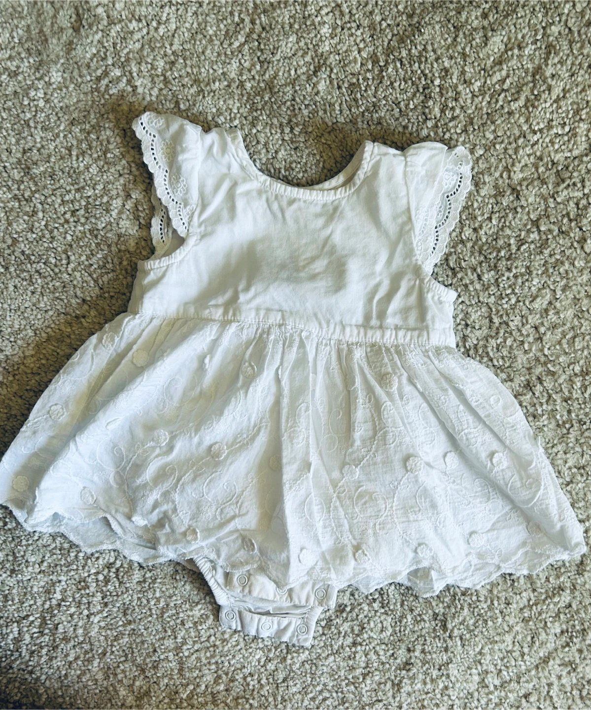 Primark White Baby Dress 3-6 Months - photo 2