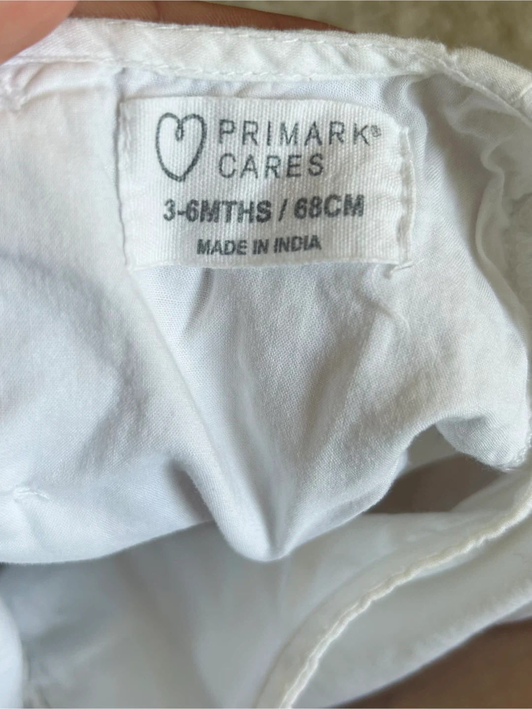 Primark White Baby Dress 3-6 Months - photo 3