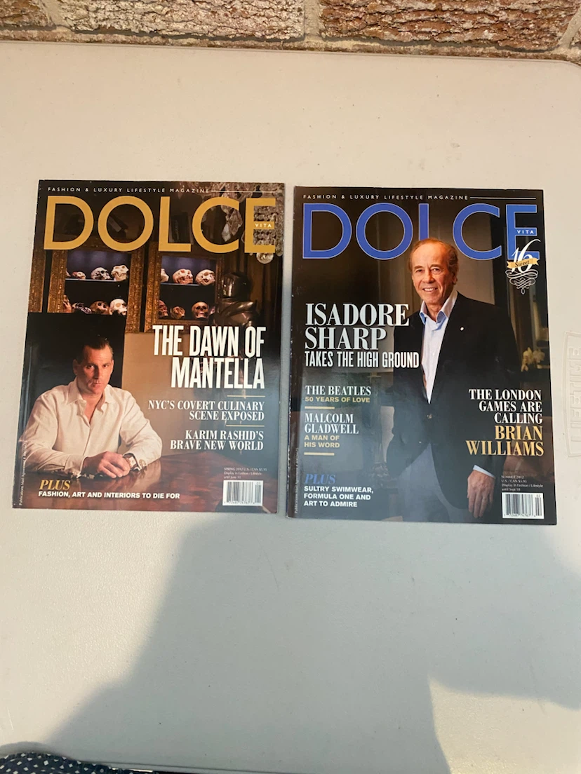 Two Dolce Vita Fashion & Luxury Lifestyle Magazines