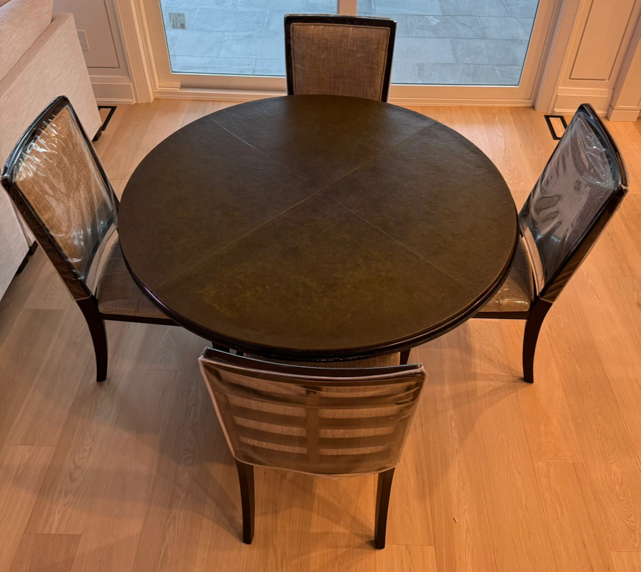 Round Dining Table with Four Chairs - photo 2