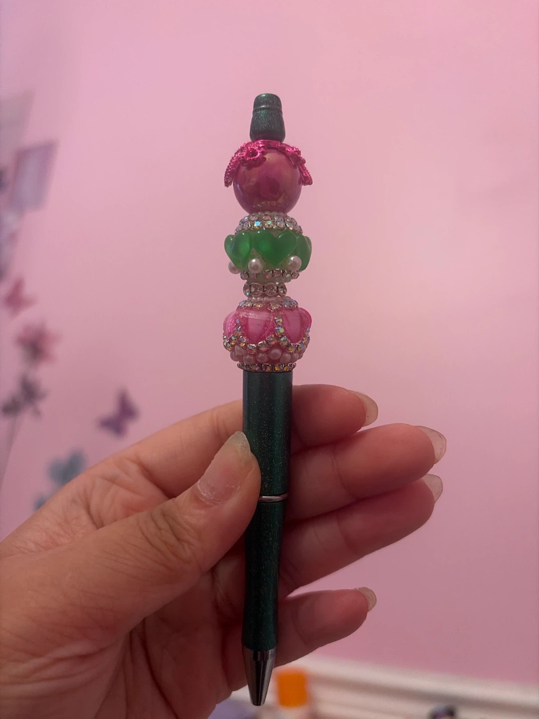 Custom Beaded Decorative Pen