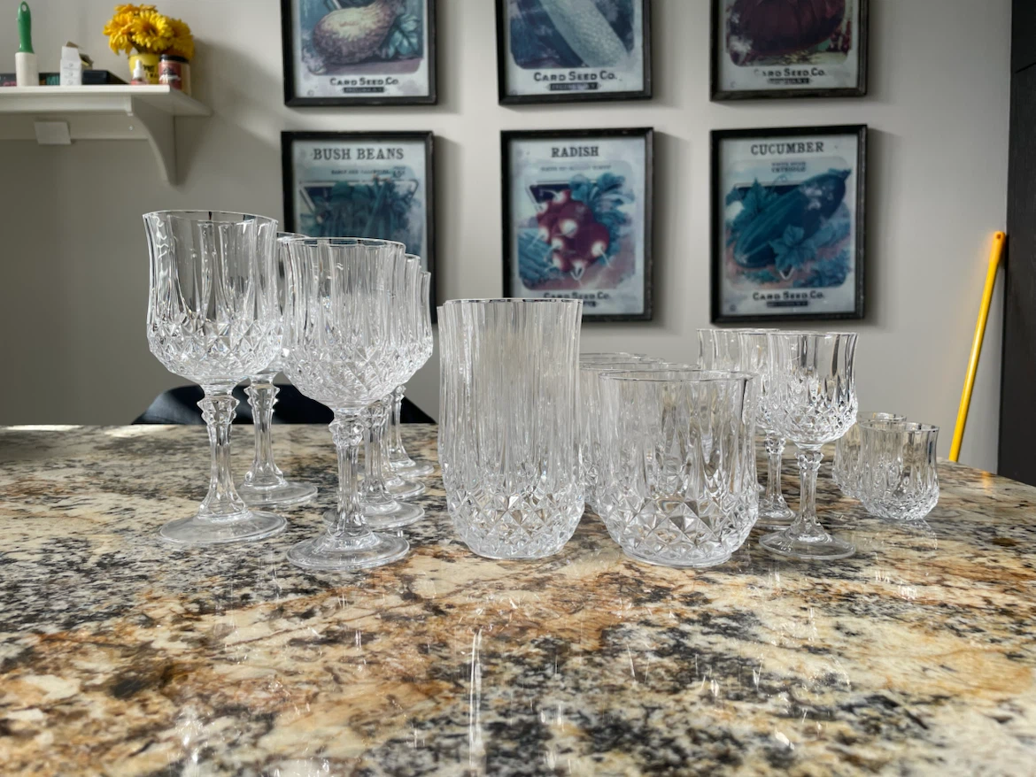Cristal d'Arques Paris luxury drink ware set