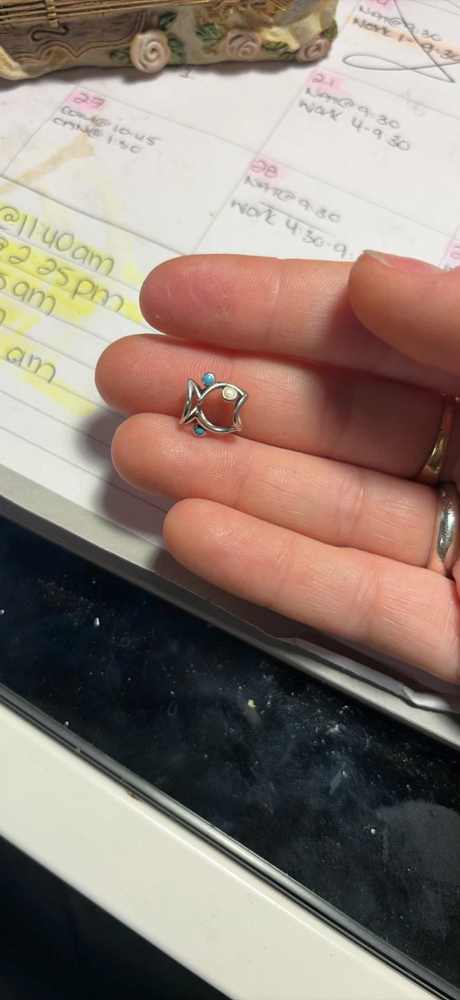 Pandora open work charm