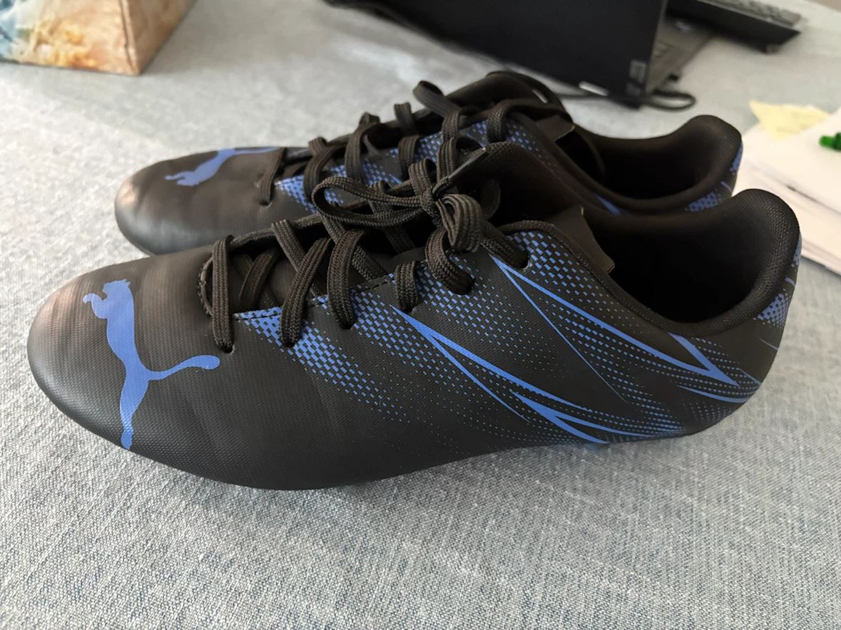 Puma Soccer Cleats Black and Blue - photo 2