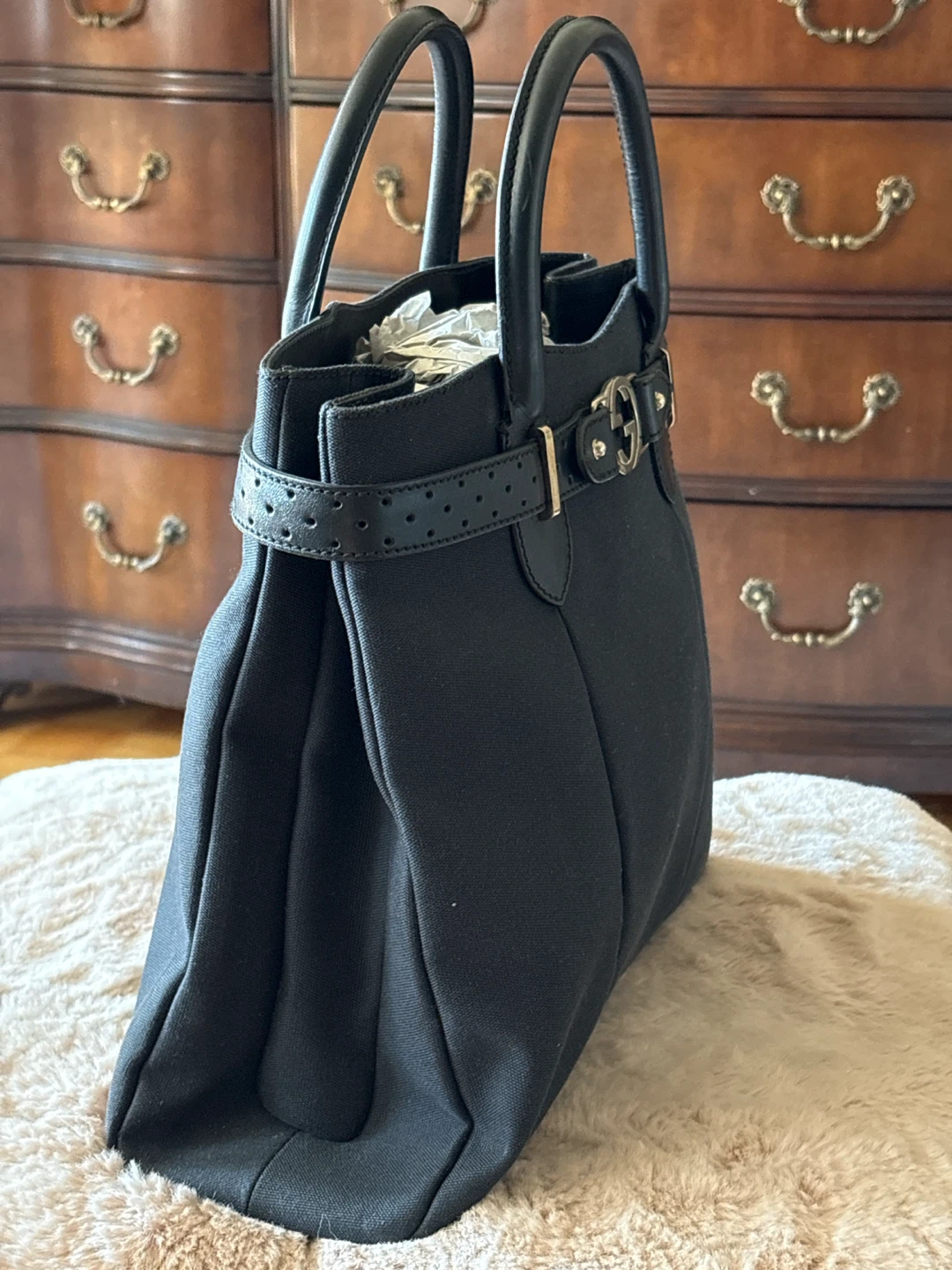 Gucci Black  Tom Ford Canvas Tote Bag - photo 2