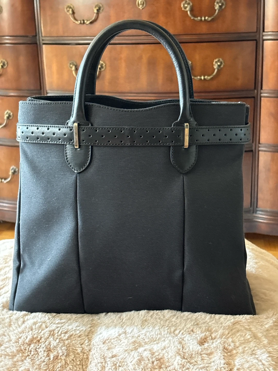 Gucci Black  Tom Ford Canvas Tote Bag - photo 3