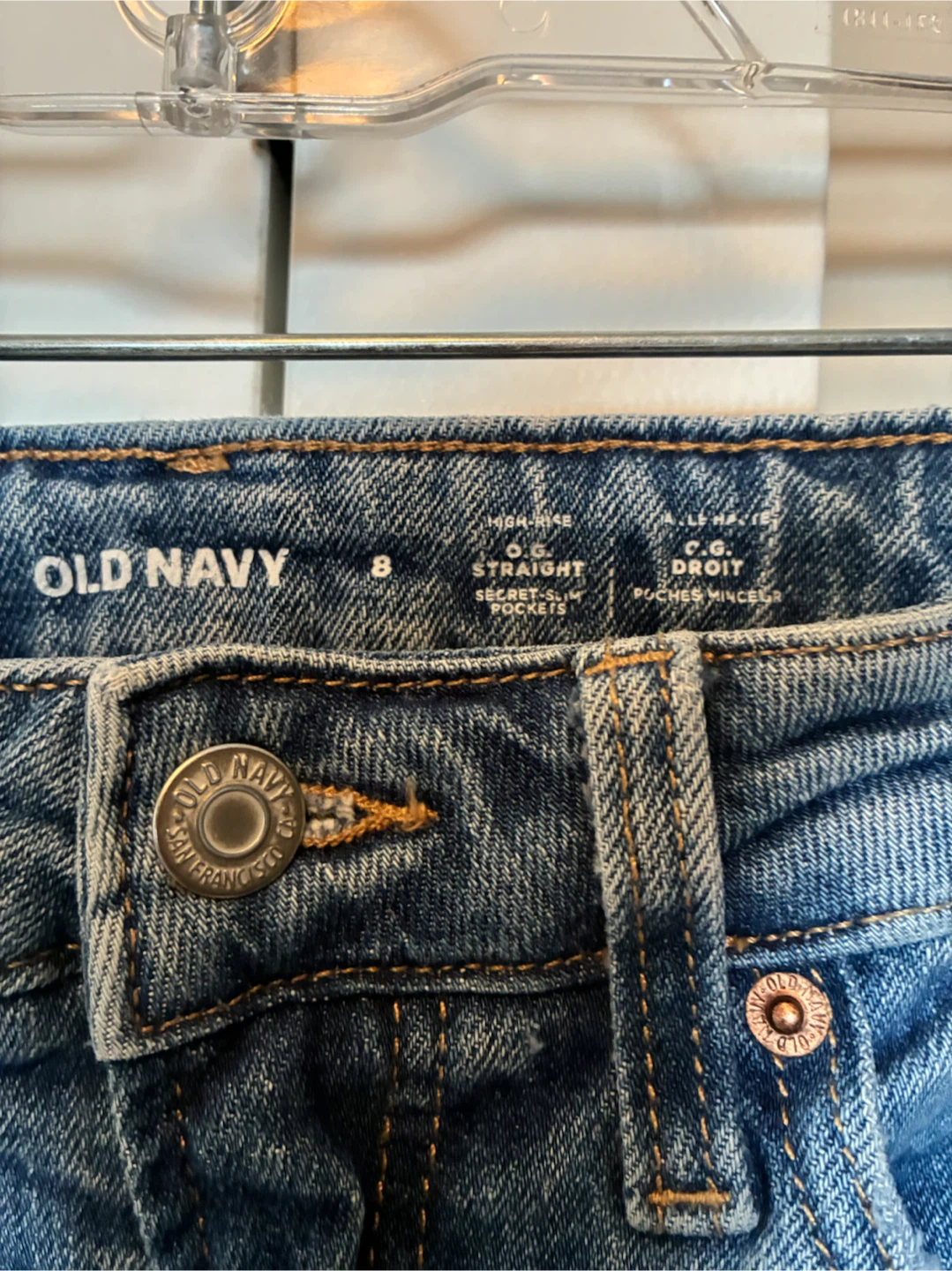 Old Navy O.G. Straight High-Rise Jeans Size 8 - photo 3