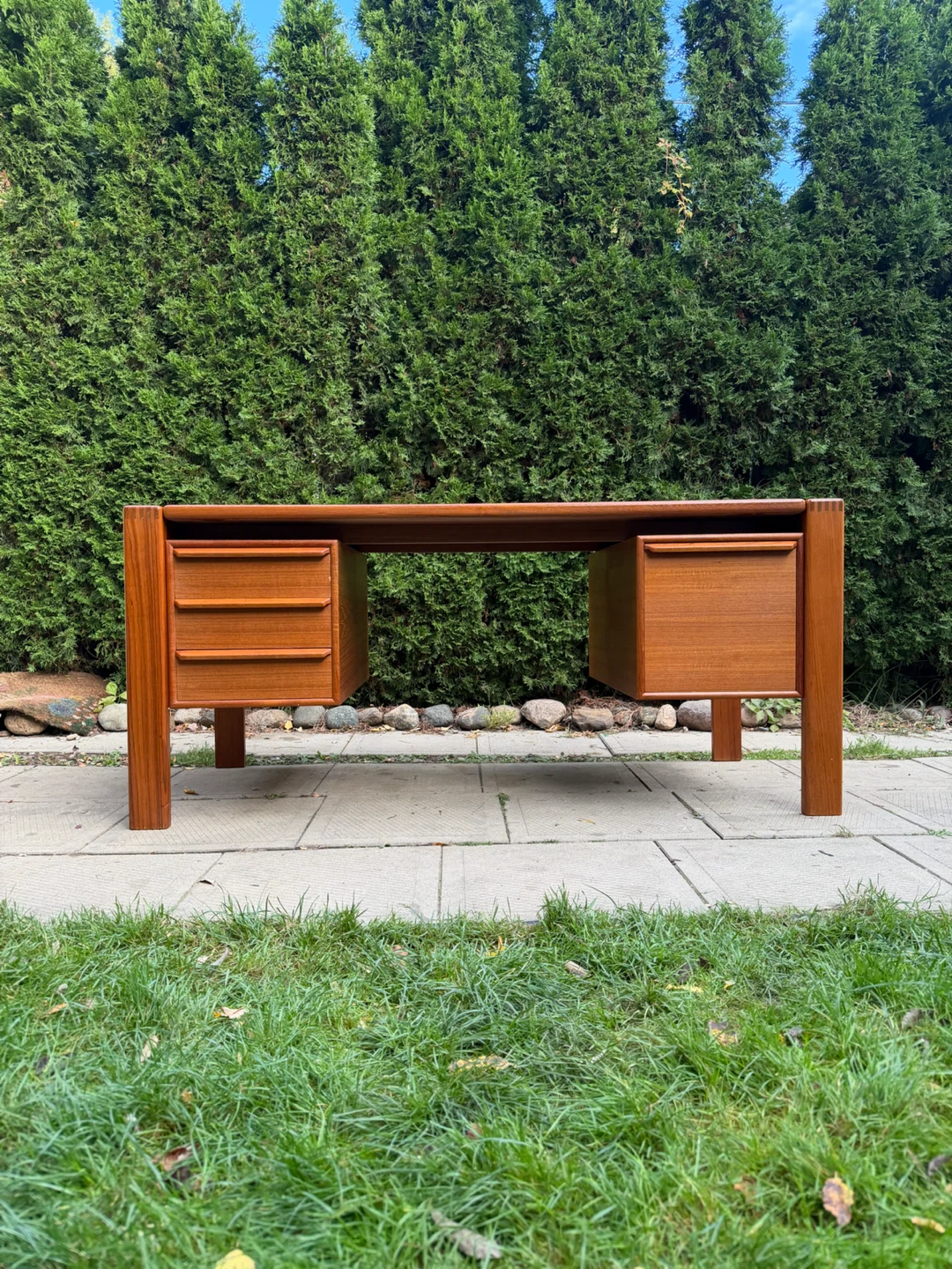 Danish MCM Teak Executive Desk