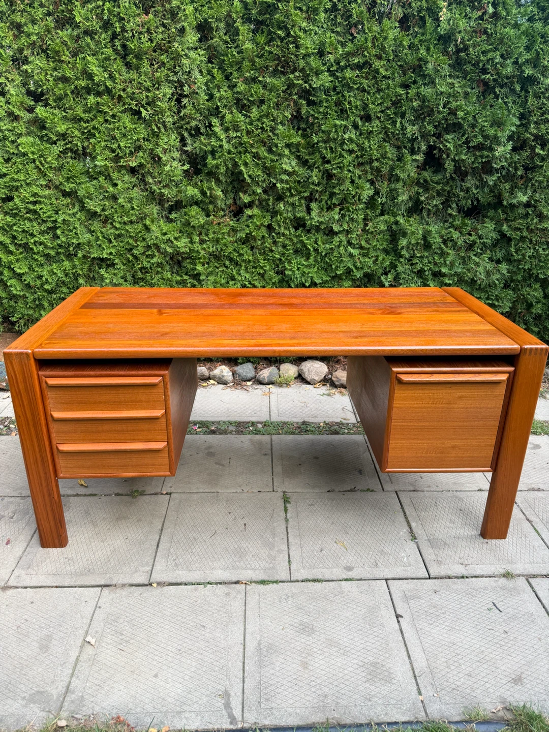Danish MCM Teak Executive Desk - photo 2