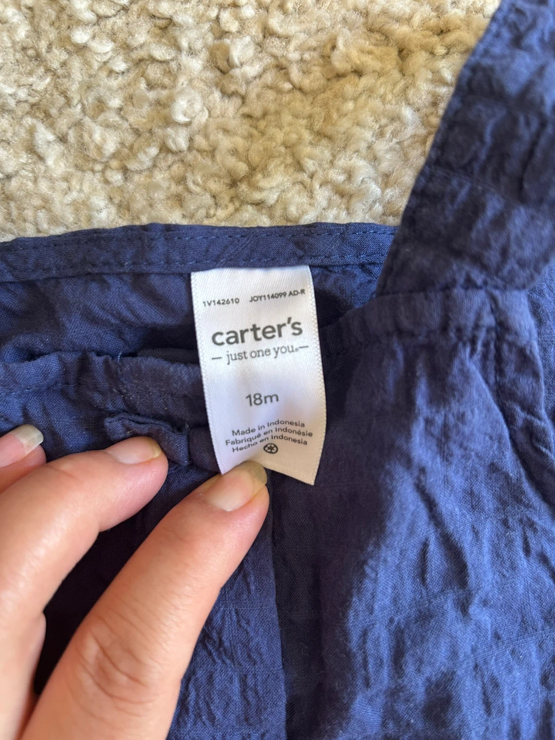 Carter's Just One You Navy Outfit Set 18m - photo 3