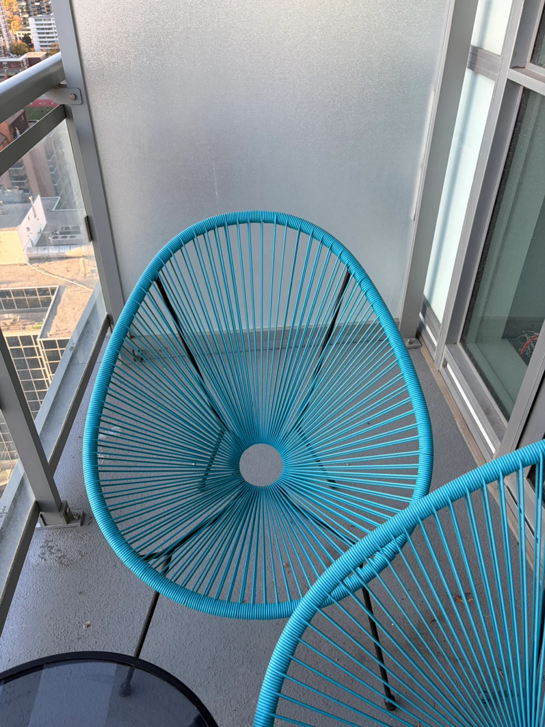 3-Piece Blue Acapulco Chair and Side Table set - photo 4