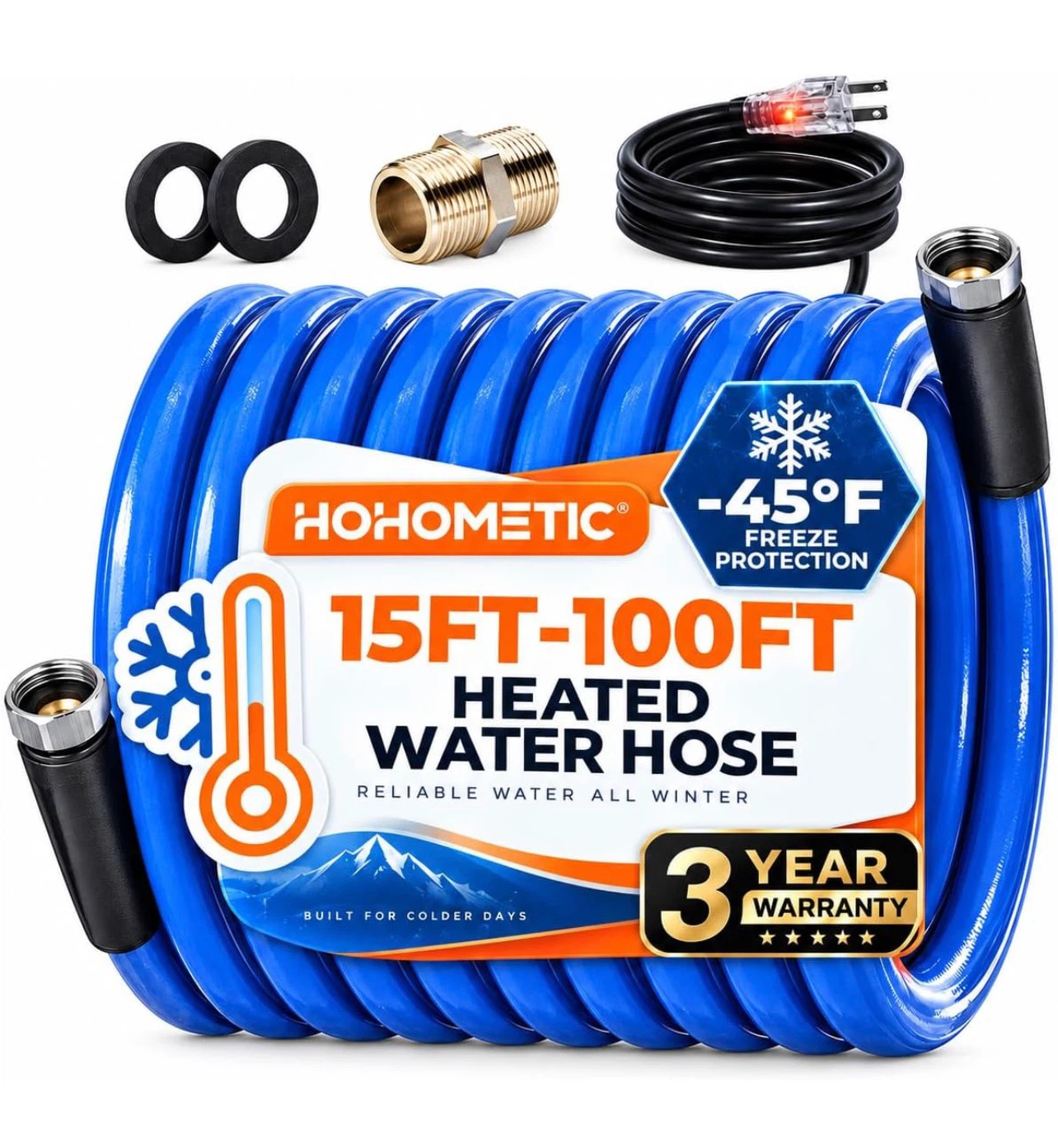30ft Heated Water Hose