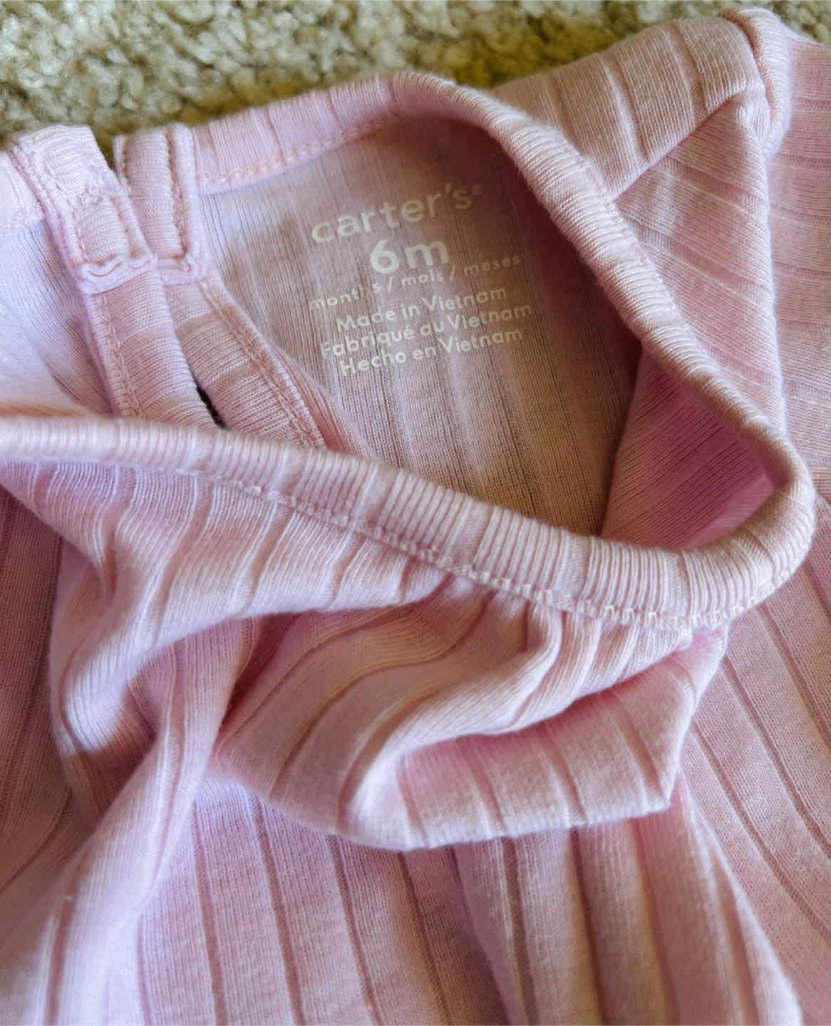 Carter's Baby Girl Long Sleeve Tutu Bodysuit Pink - photo 2
