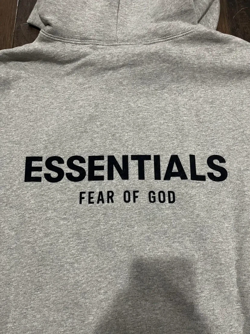 Essentials Fear of God Oatmeal Hoodie - photo 3
