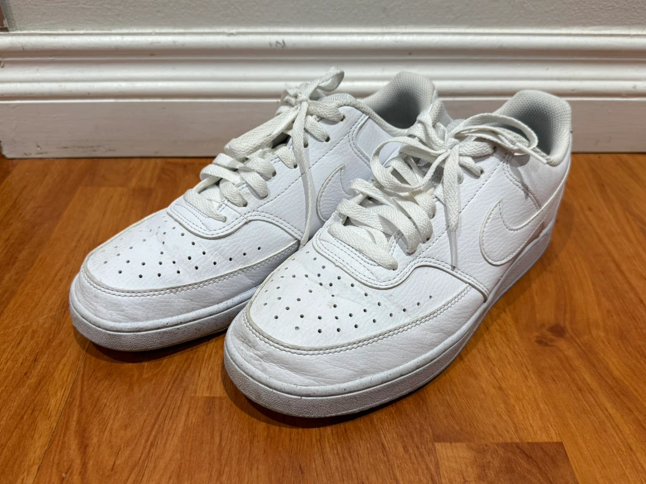 Nike Court Vision Low All-White (Size Men's 8 / Women's 9.5)