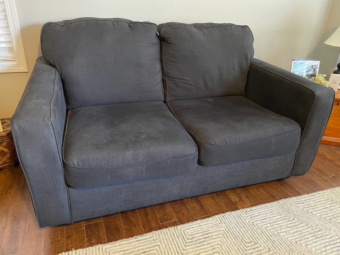 Dark grey Ashley two-seater loveseat