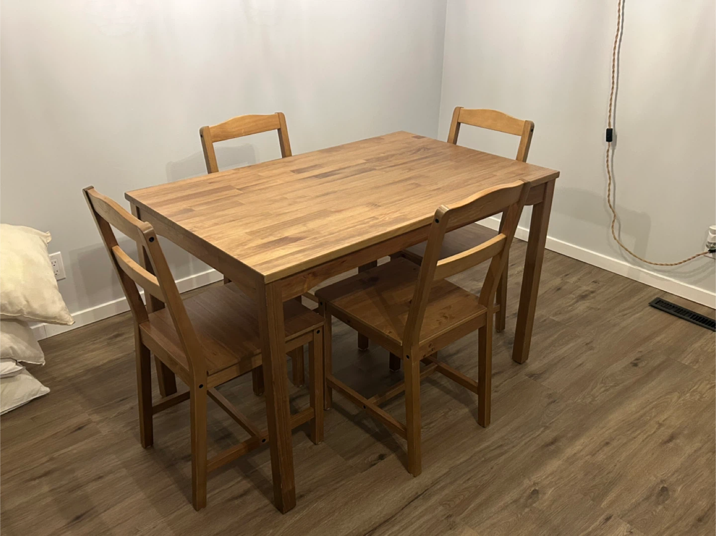 IKEA HÄGERNÄS Dining Table and 4 Chairs