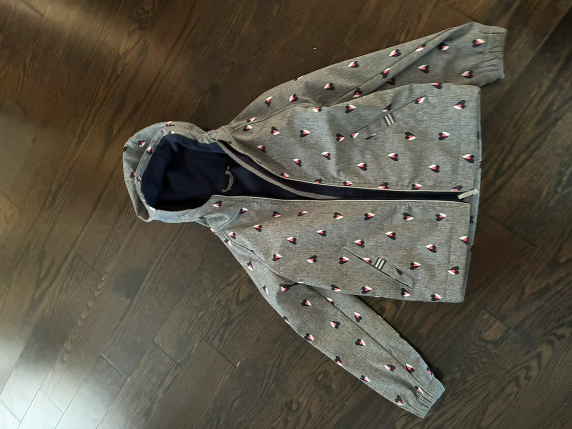 George Kids Grey Heart Pattern Jacket - photo 2