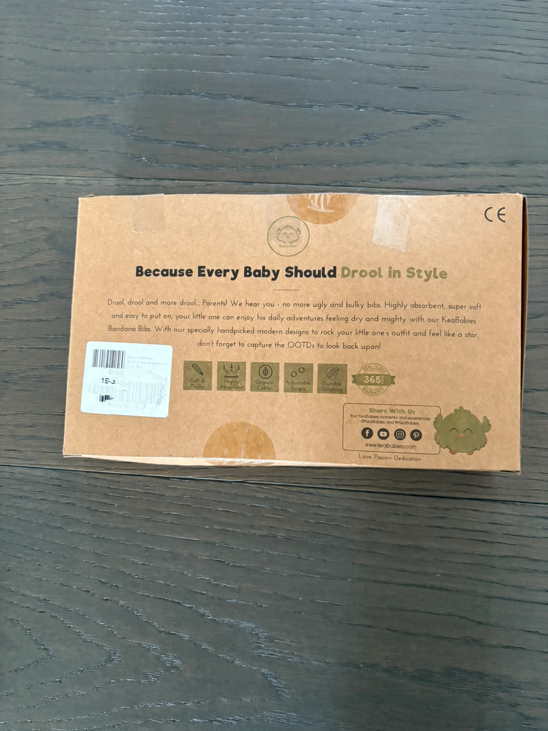 Keababies organic cotton bandana baby bibs NWT - photo 2