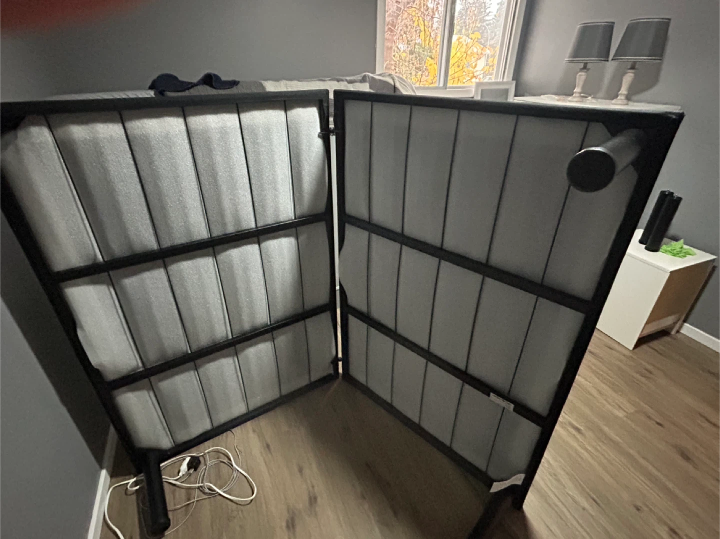 Black foldable bed frame - photo 3