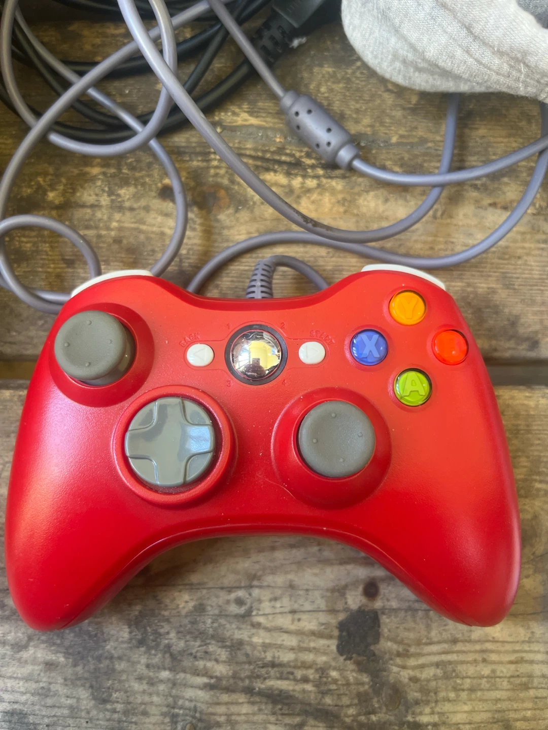 Red Xbox 360 Wired Controller